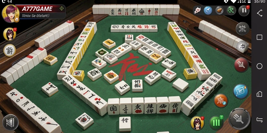 Tampilan gameplay A777GAME yang menarik dan menantang dalam Mahjong.