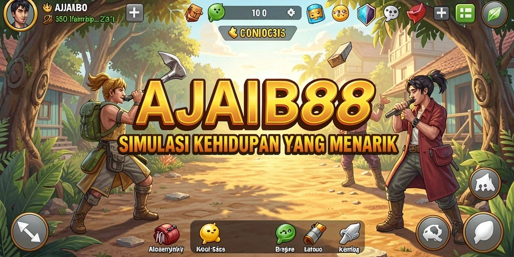 Tampilan gameplay AJAIB88 yang menarik dan penuh warna.
