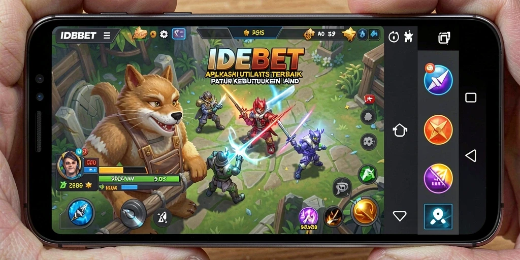 Tampilan utama IDEBET yang menampilkan fitur utilitas yang canggih.