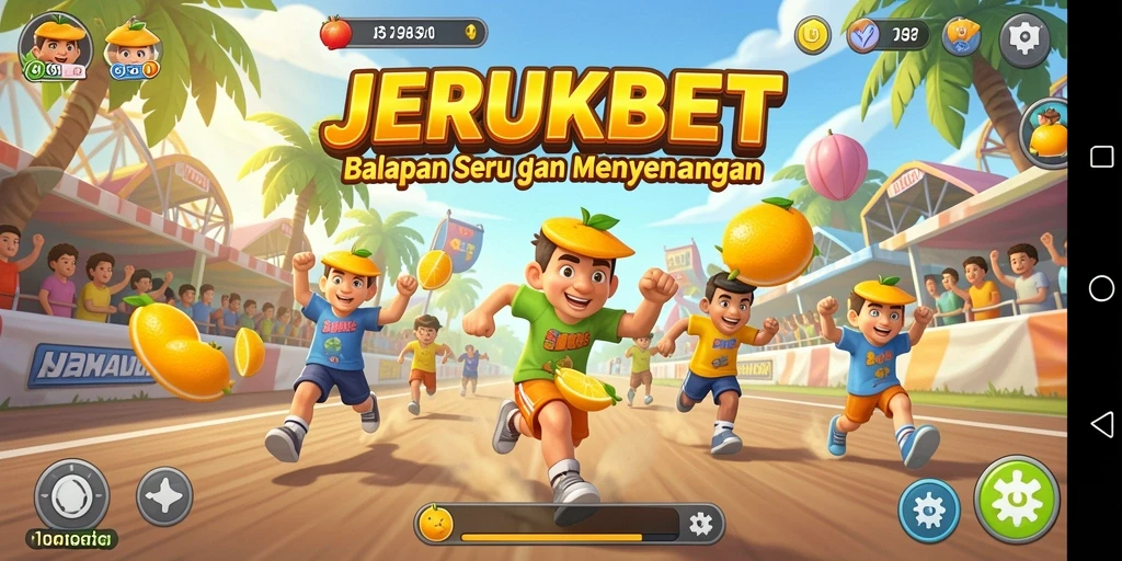 Gameplay seru balapan di JERUKBET dengan kendaraan berkualitas tinggi.