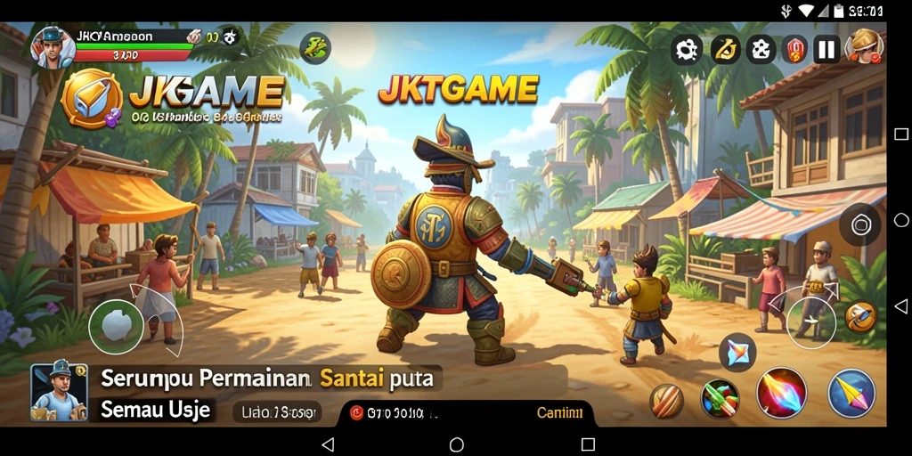 Tampilan gameplay seru dari JKTGAME saat pemain menyelesaikan level.