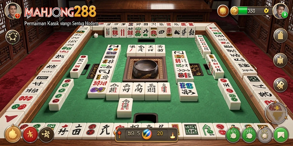 Tampilan gameplay seru dari MAHJONG288 yang penuh tantangan.