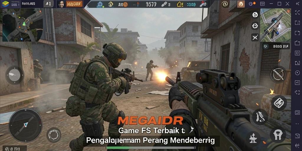 Gameplay MEGAIDR menunjukkan aksi tembak-menembak yang mendebarkan.