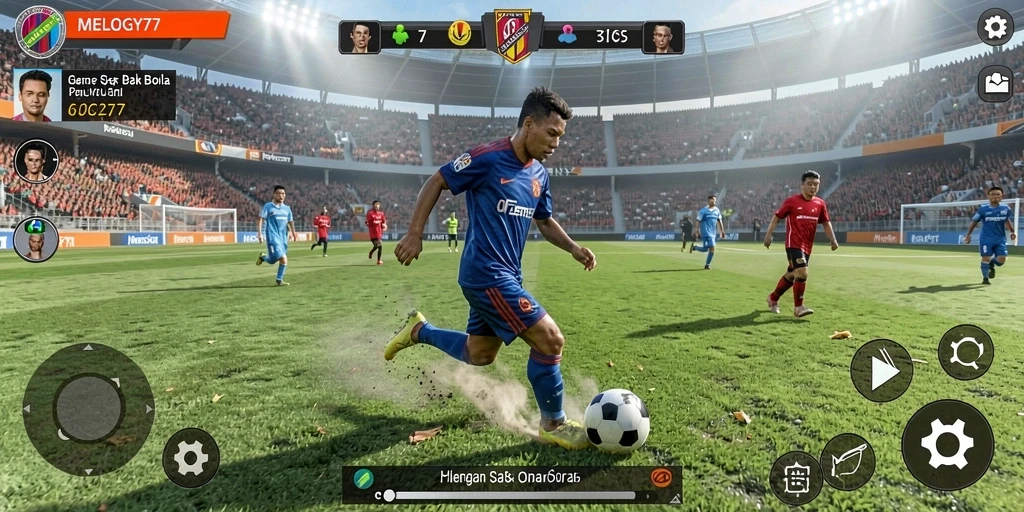 Tampilan gameplay seru dalam MELODY77 yang memukau.