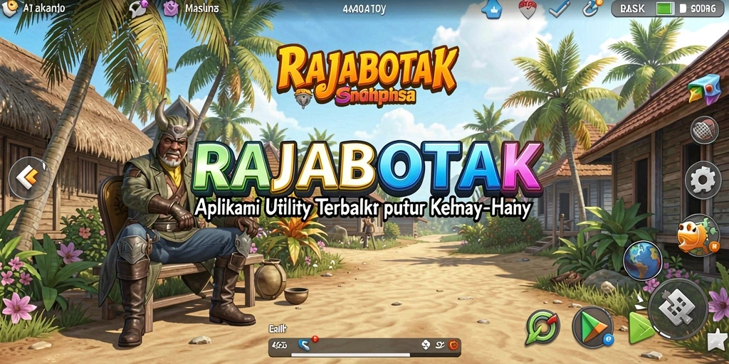 Tampilan aplikasi RAJABOTAK yang memudahkan pengguna.