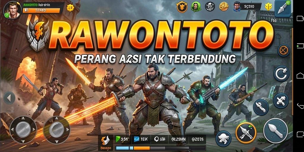 Screenshot RAWONTOTO menampilkan momen aksi yang mendebarkan.