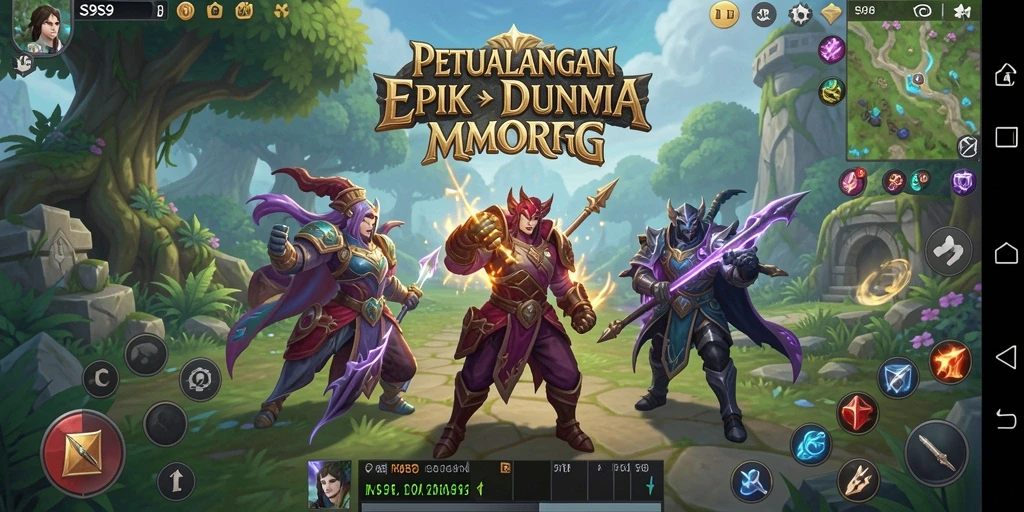 Tampilan gameplay menarik di dunia S9S9 dengan karakter unik.