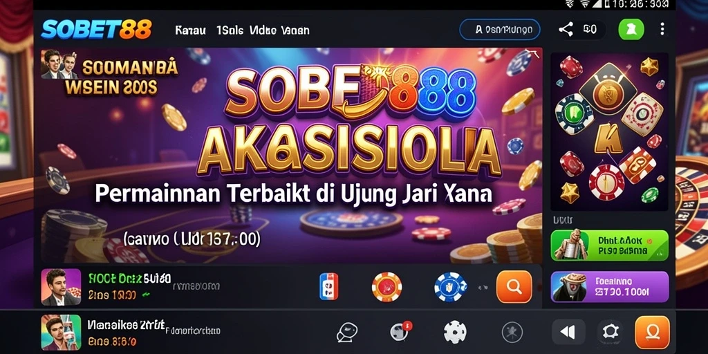 Gameplay SOBET88 menampilkan keseruan permainan kasino yang memuaskan.