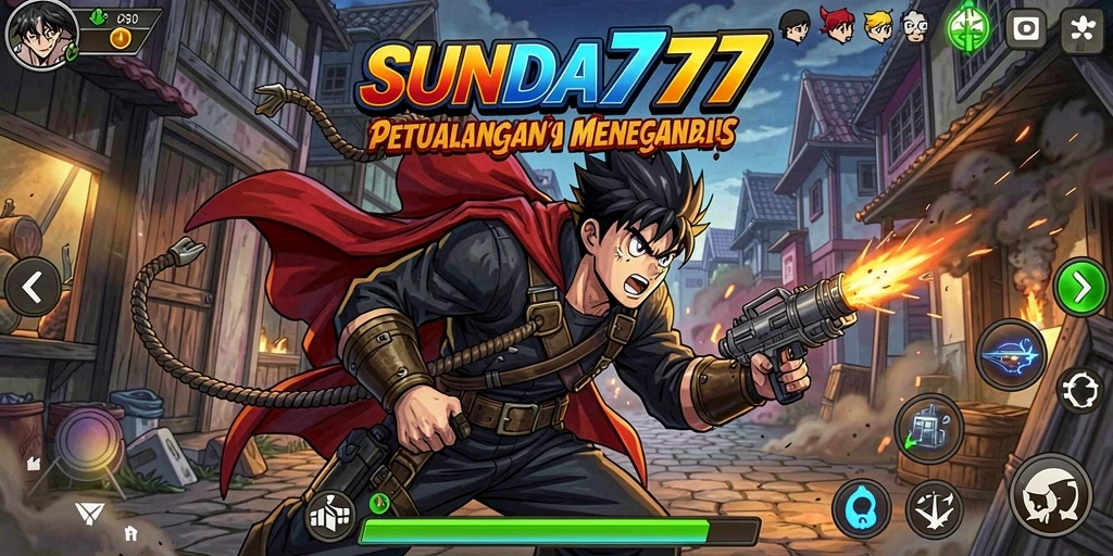 Screenshot menunjukkan aksi karakter Anime dalam pertempuran.