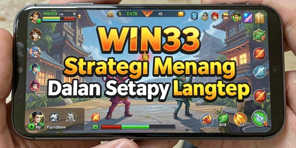 Screenshot menunjukkan gameplay intensif dari WIN33 dengan strategi yang mendebarkan.